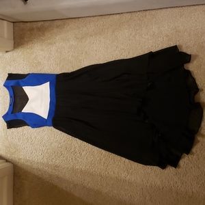 Black Halo Long Cocktail Dress